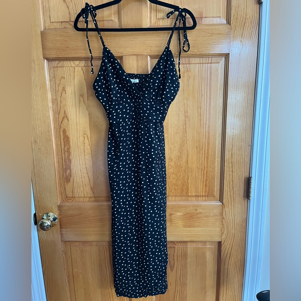 Abercrombie Polka Dot midi dress | Size Medium Petite